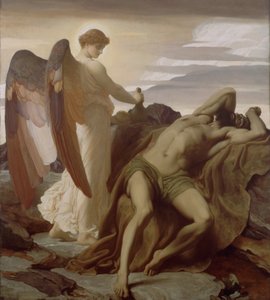 Elías en el desierto de Frederic Leighton